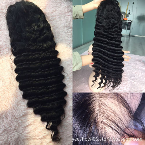 High quality 150 % density double drawn woman hair wig wholesale price raw vendor virgin human lace front brazilian hair wigs